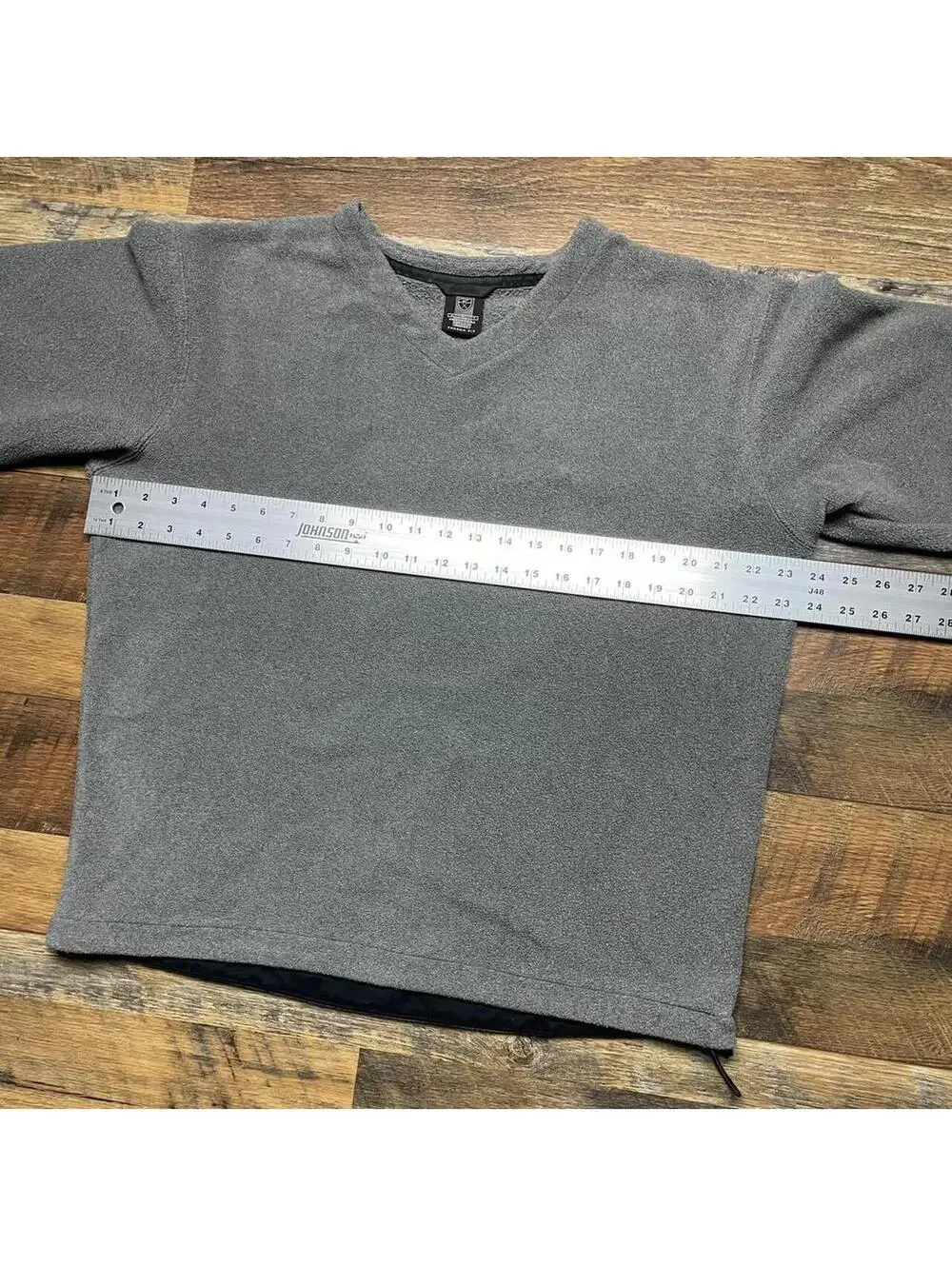 Vintage Nike Golf Therma-Fit Men's Medium Gray Pullover V Neck Fleece Sweater